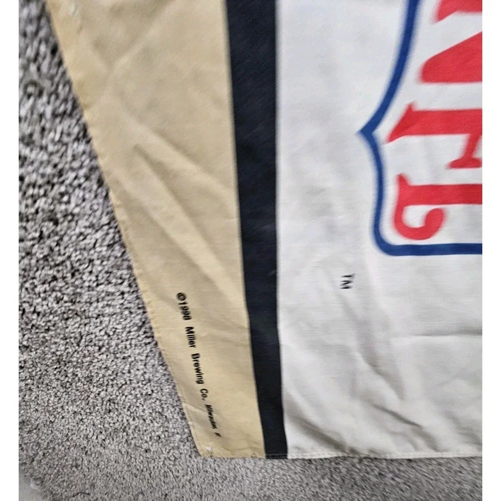 Vintage‎ Miller Lite Time Beer 49ers NFL Flag 60x31 1998 Vanguard Visual RARE